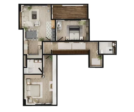 Grundriss Apartment 5