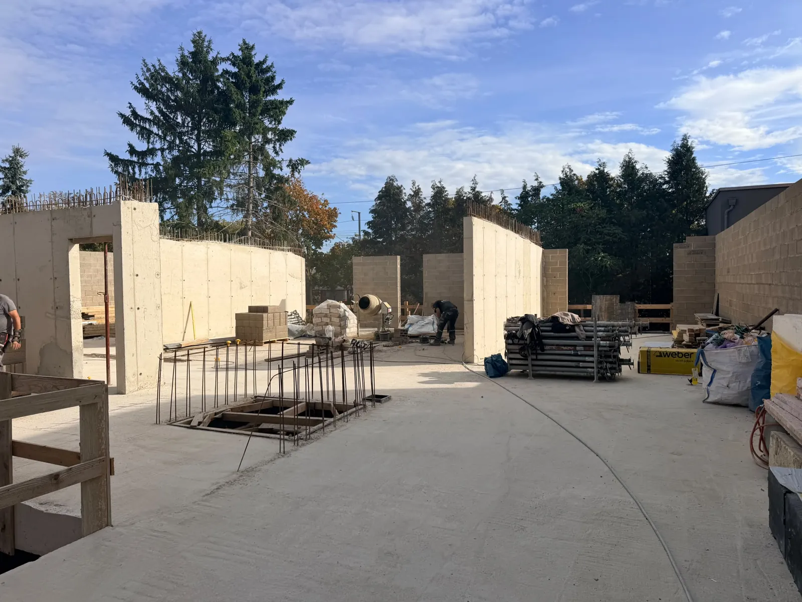 Aktueller Bauprojekt Fortschritt 1